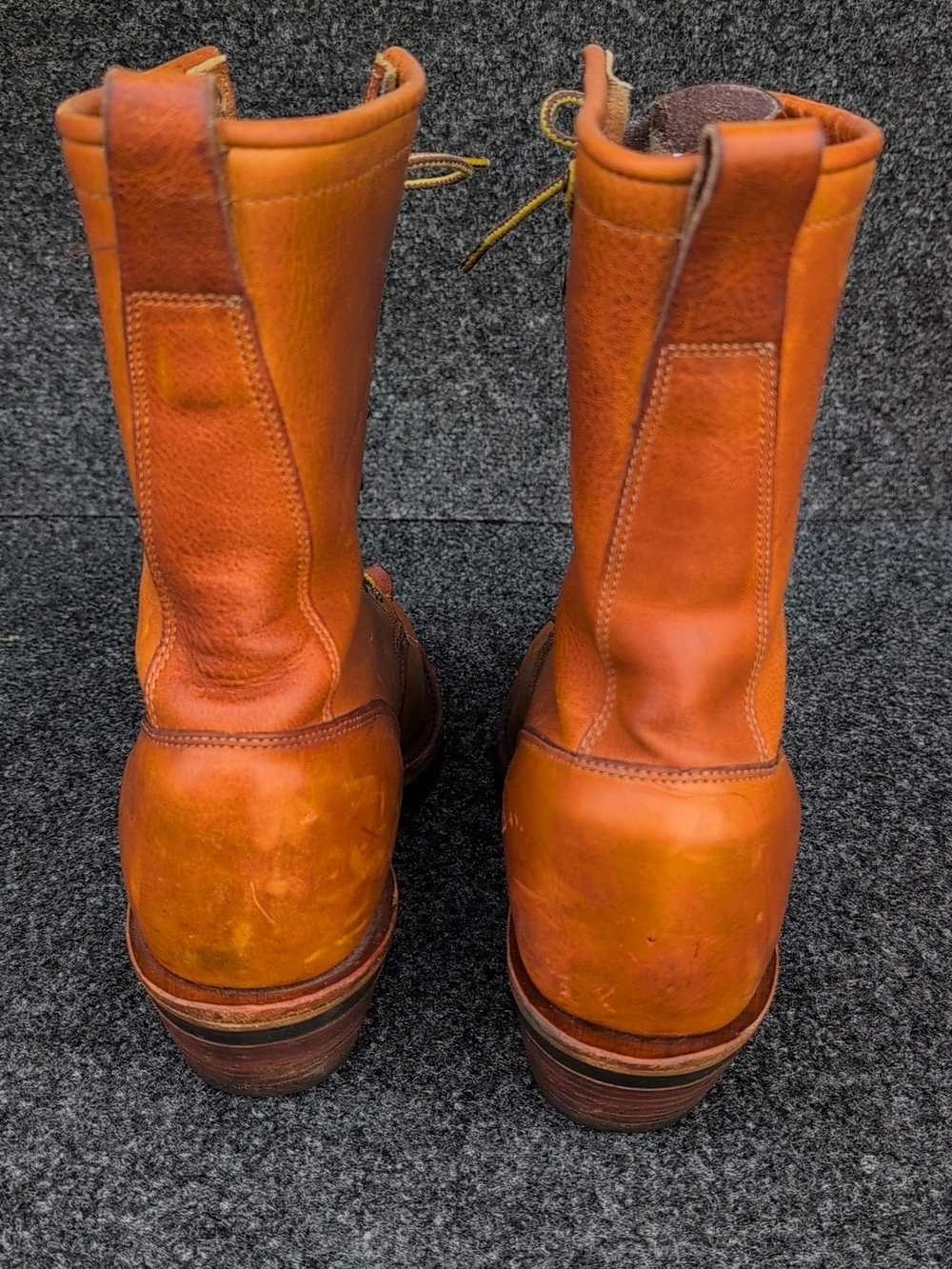 Vtg Chippewa Midwestern Packer Boots Mens 9.5D Brown Leather Logger Workwear USA - Picture 8 of 16